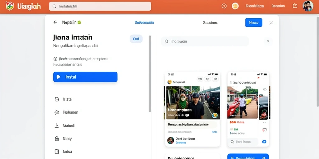 Tampilan utama yang menarik dan mudah dinavigasi.