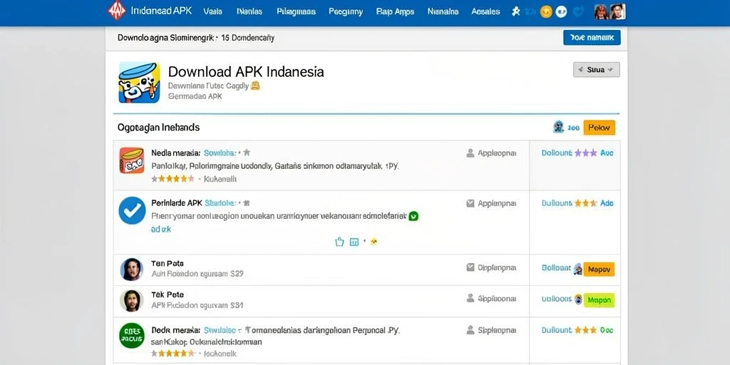 Tampilan menu utama yang menarik dan interaktif.