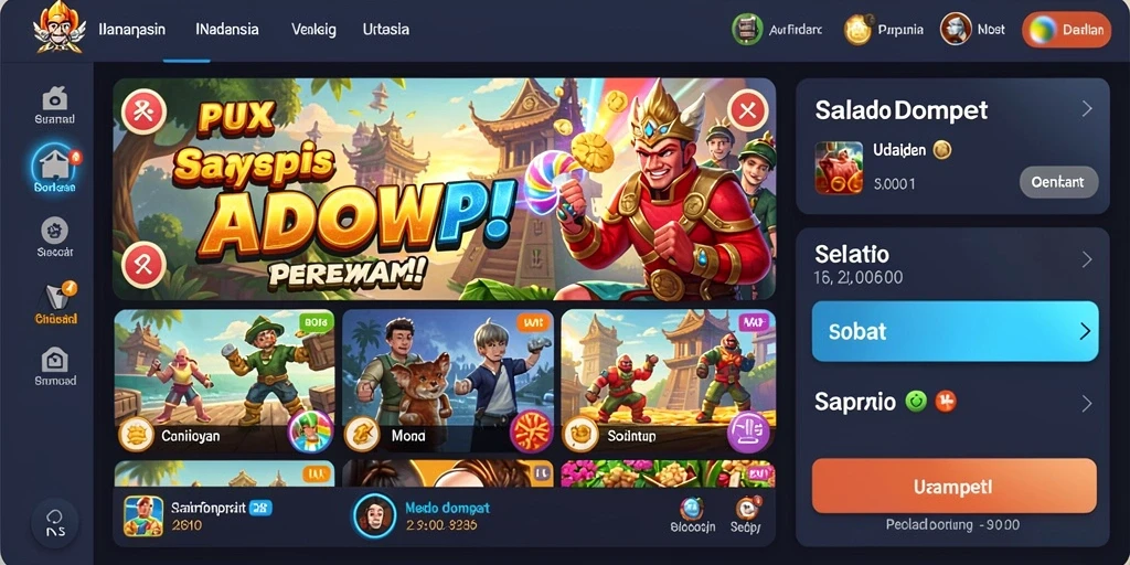 Tampilan utama MAWARTOTO yang menarik dan interaktif.