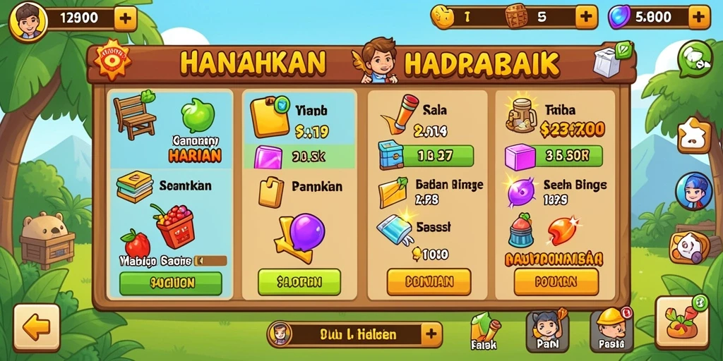 Tampilan grafis yang menarik dan detail.