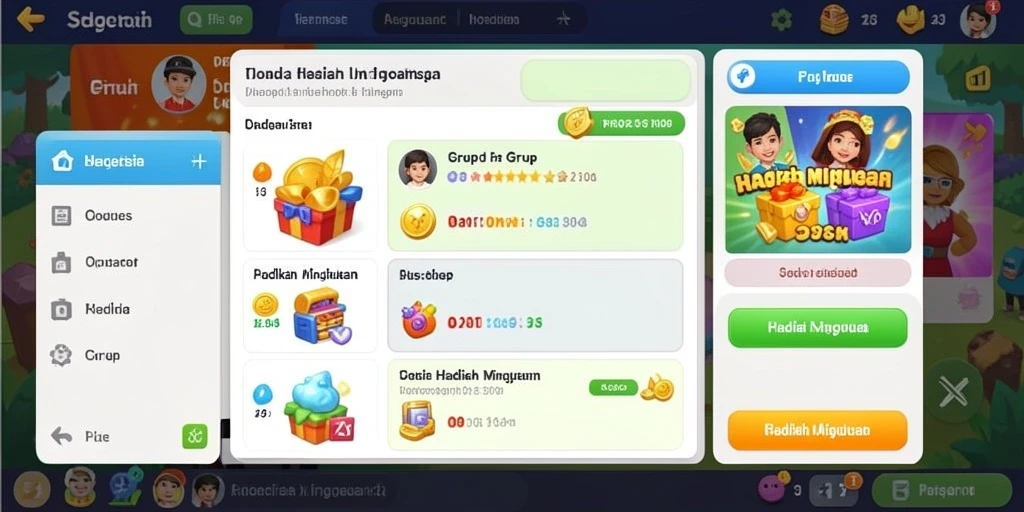 Tampilan awal permainan yang menarik.