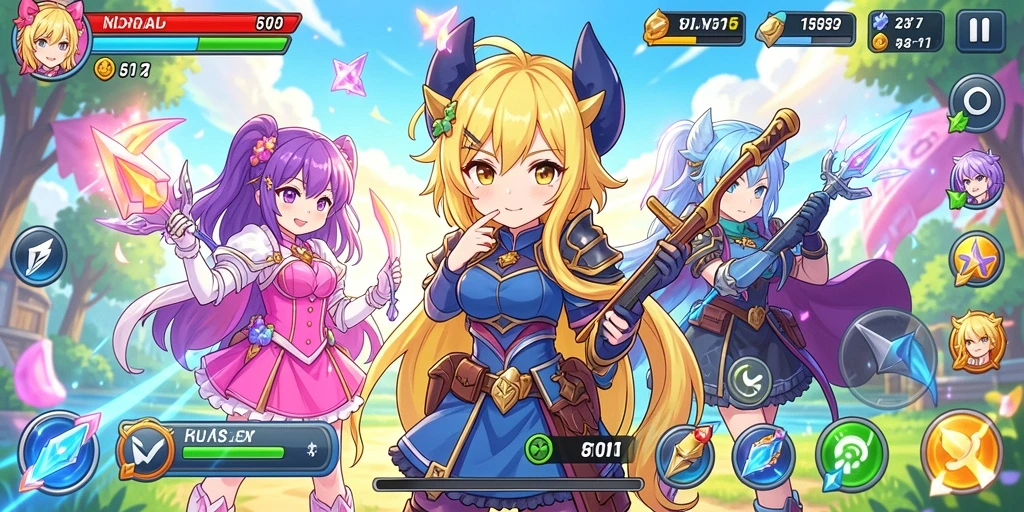 Tampilan awal game yang menarik dan memikat.
